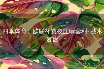 四季体育：欧联杯赛夜压哨套利·战术复盘