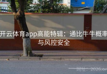 开云体育app高能特辑：通比牛牛概率与风控安全