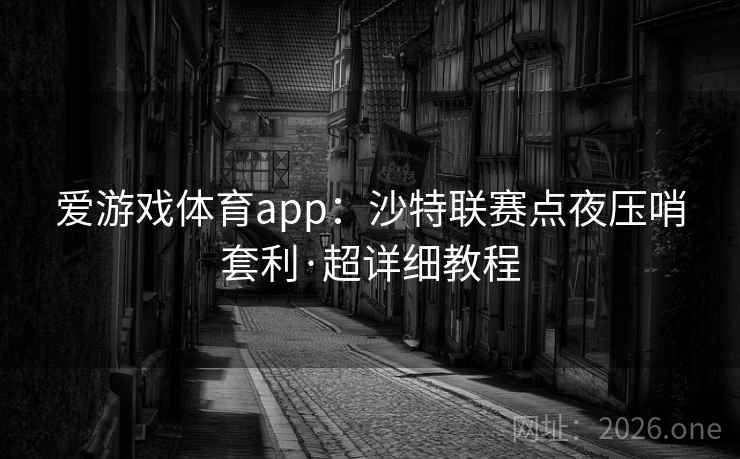 爱游戏体育app：沙特联赛点夜压哨套利·超详细教程
