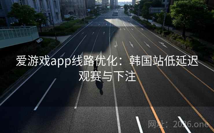 爱游戏app线路优化:韩国站低延迟观赛与下注 爱游戏app线路优化:韩国站低延迟观赛与下注